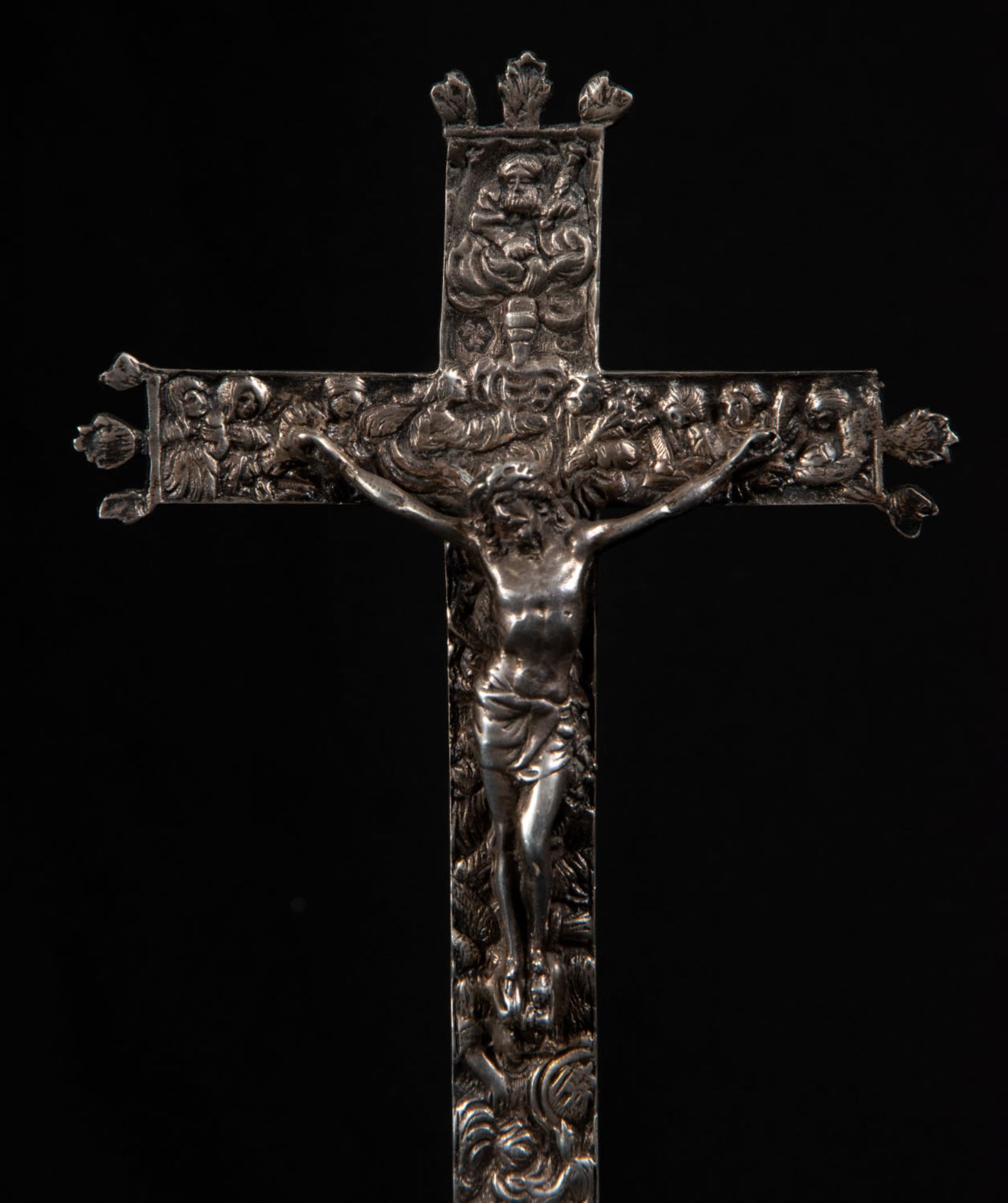 Gothic style tabletop crucifix - Image 2 of 3