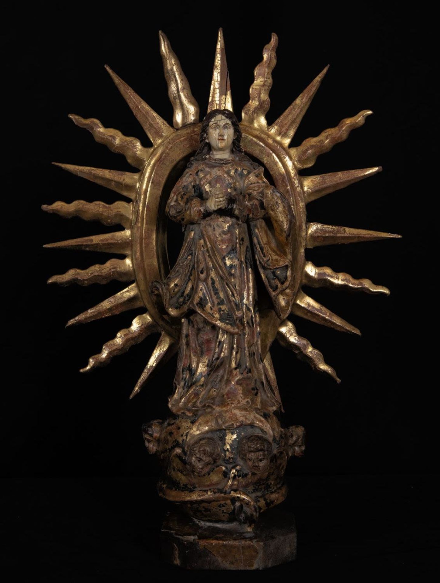 Virgin of del Socorro New Spanish colonial work, Mexico, 18th century