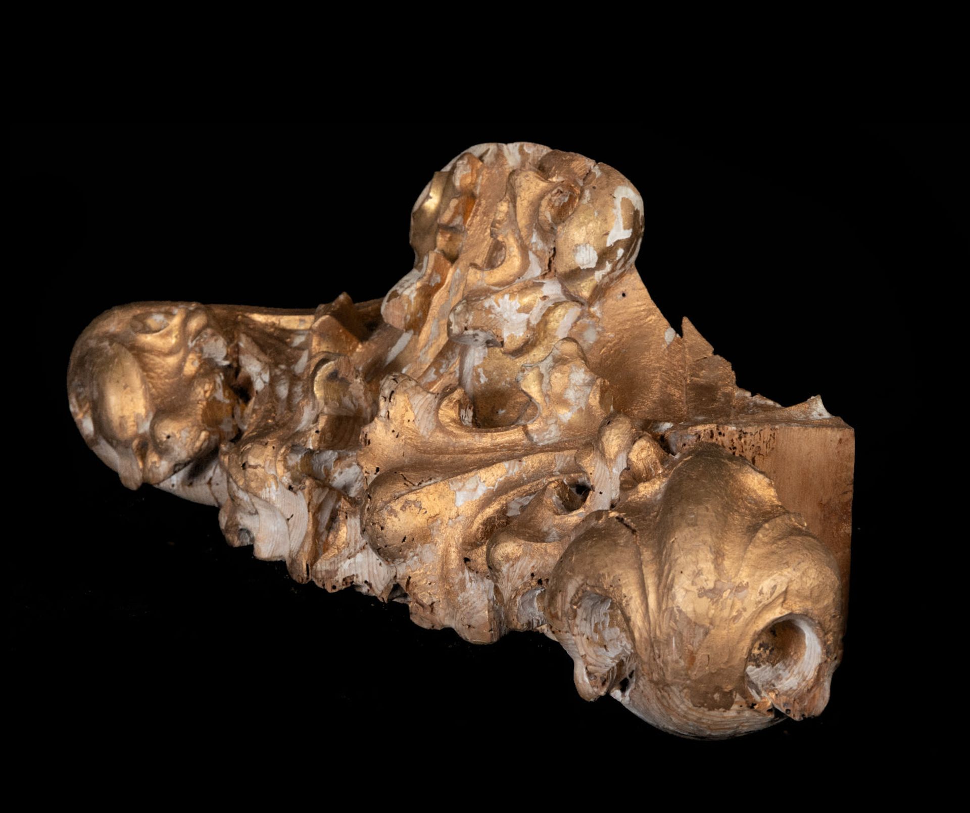 Pair of German or Austrian Rococo corbels from the 18th century - Image 3 of 7