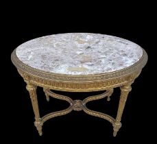 Antique Louis XVI style table, 19th century. Antique oval side table. Tresillo living room center ta
