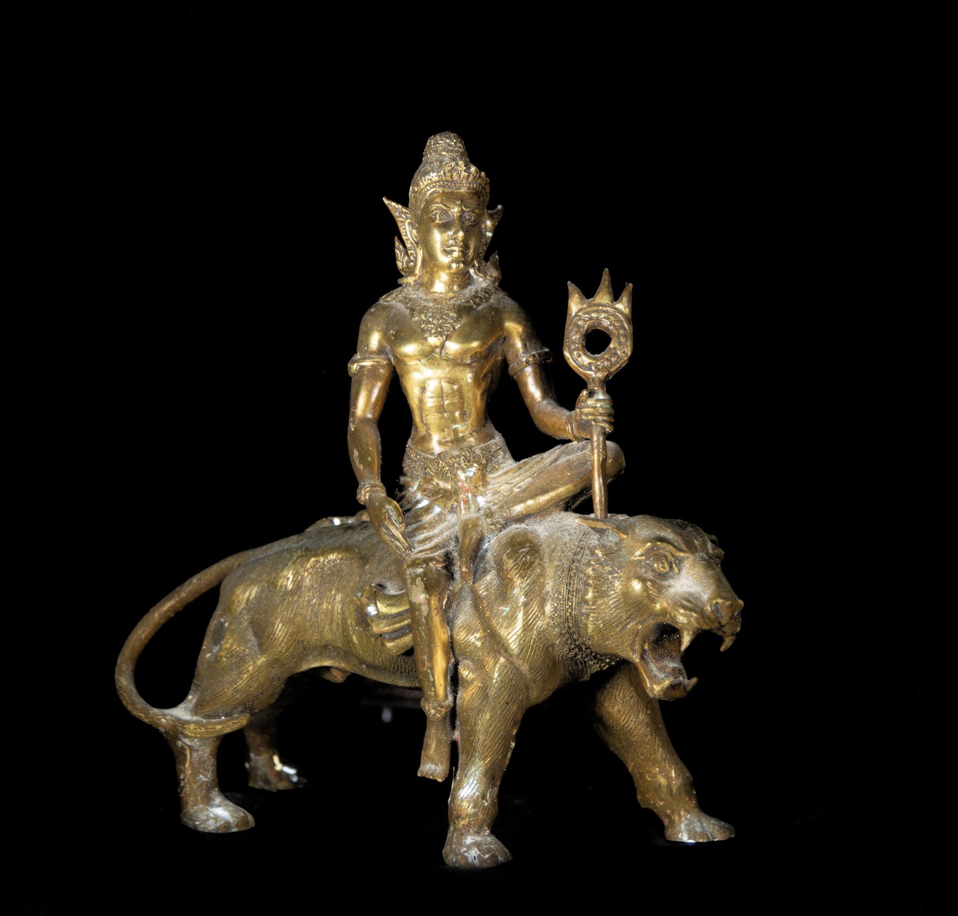 God of Wealth in Indian bronze in 20th century bronze