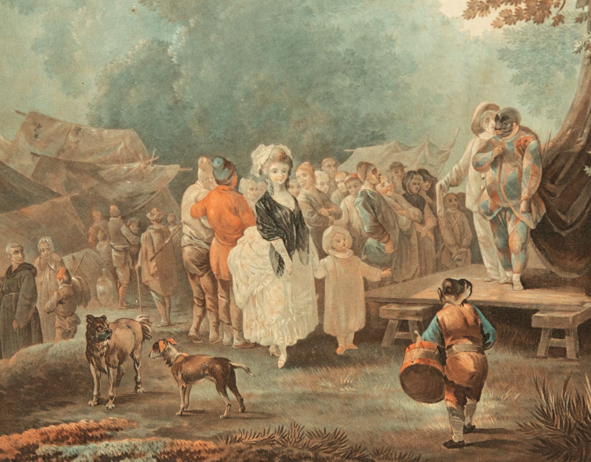 "La Noce de Village et la Foire de Village" Charles Melchior Descourtis (Paris 1753–1820 Paris), 18t - Bild 6 aus 11
