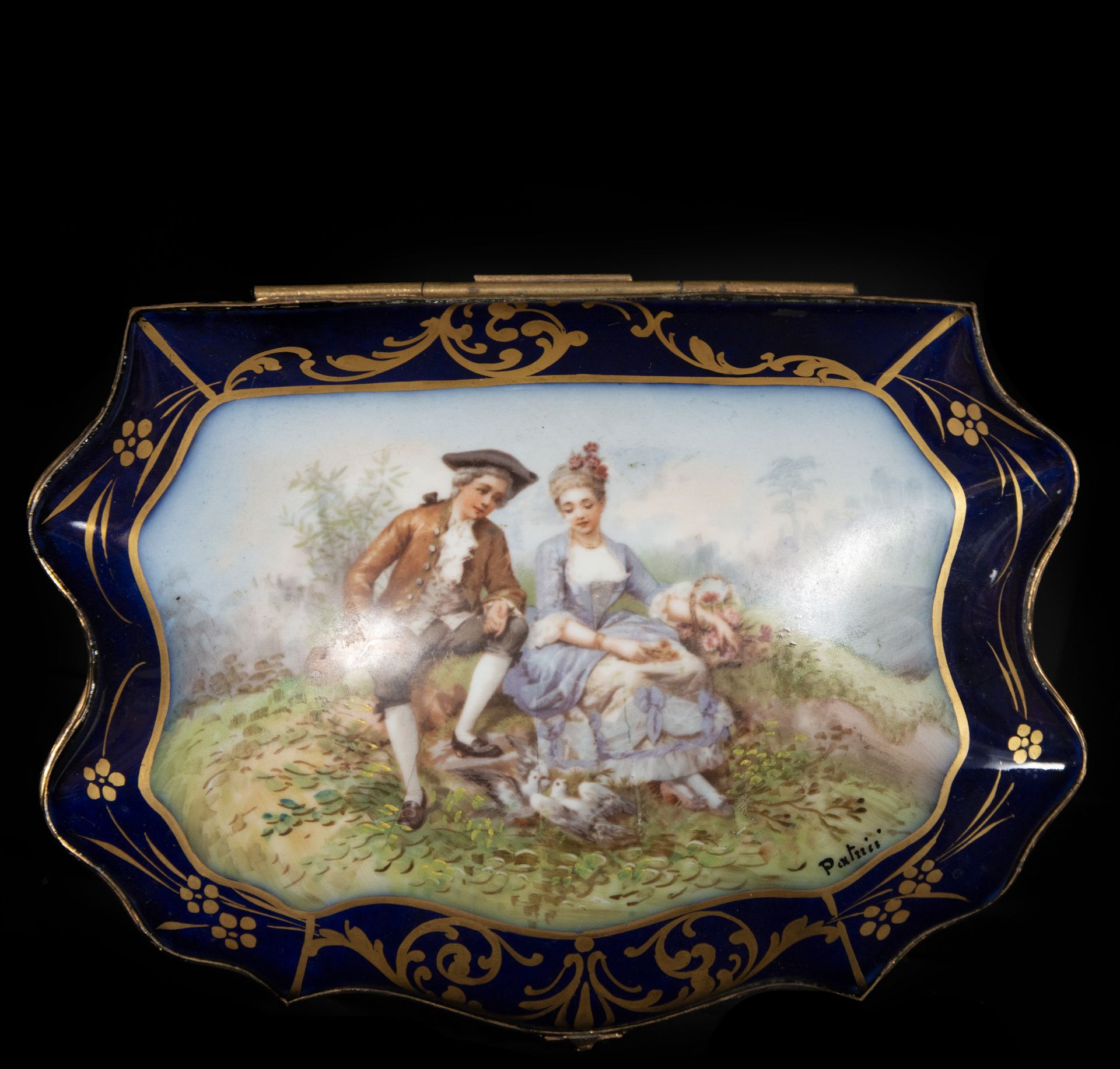 Box in French Sèvres porcelain from the 19th - 20th century - Image 2 of 4