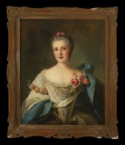 Portrait of Noble Bavarian Lady, 18th century Bavarian German school