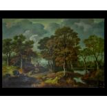 River landscape, 18th century, Flemish school