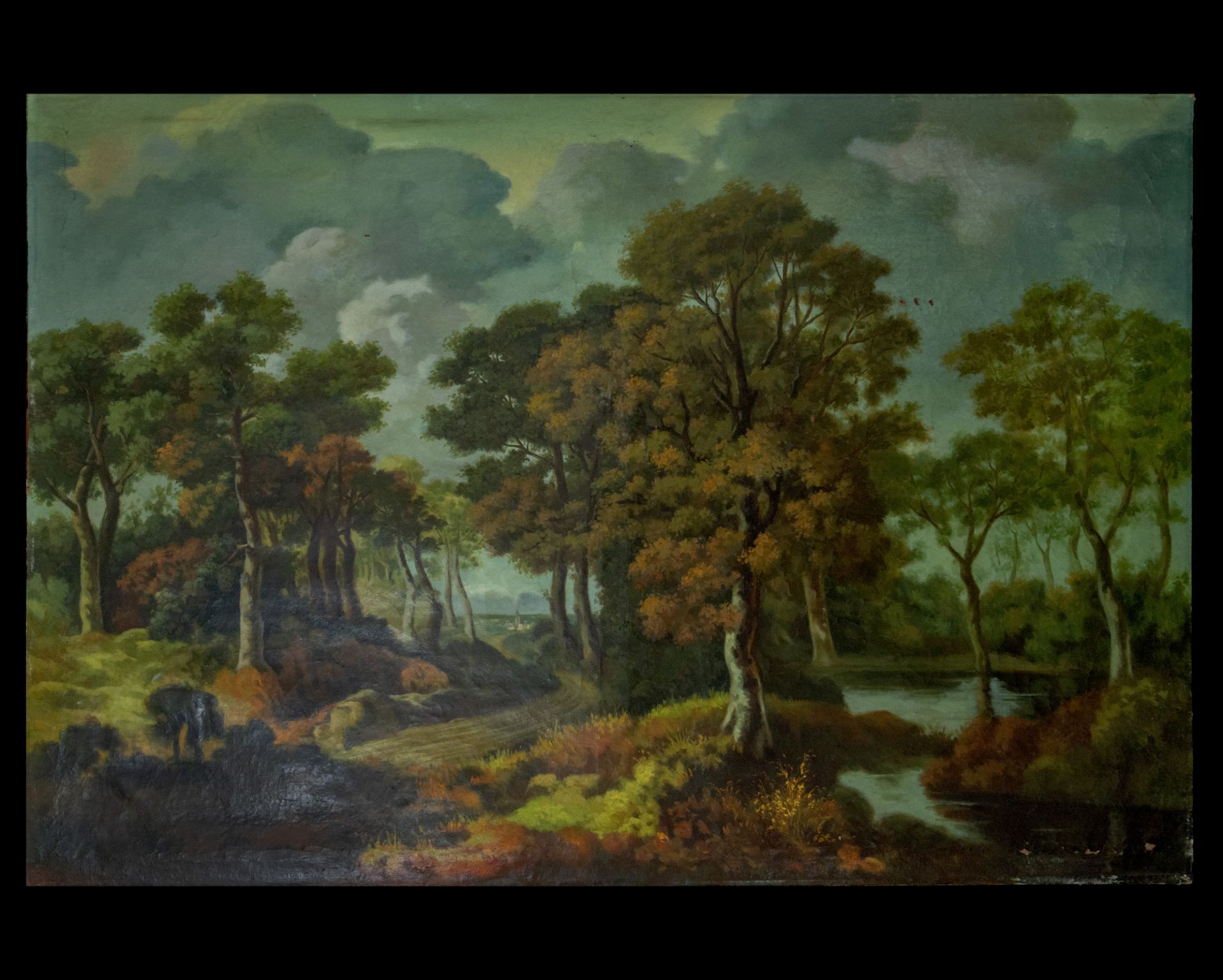 River landscape, 18th century, Flemish school