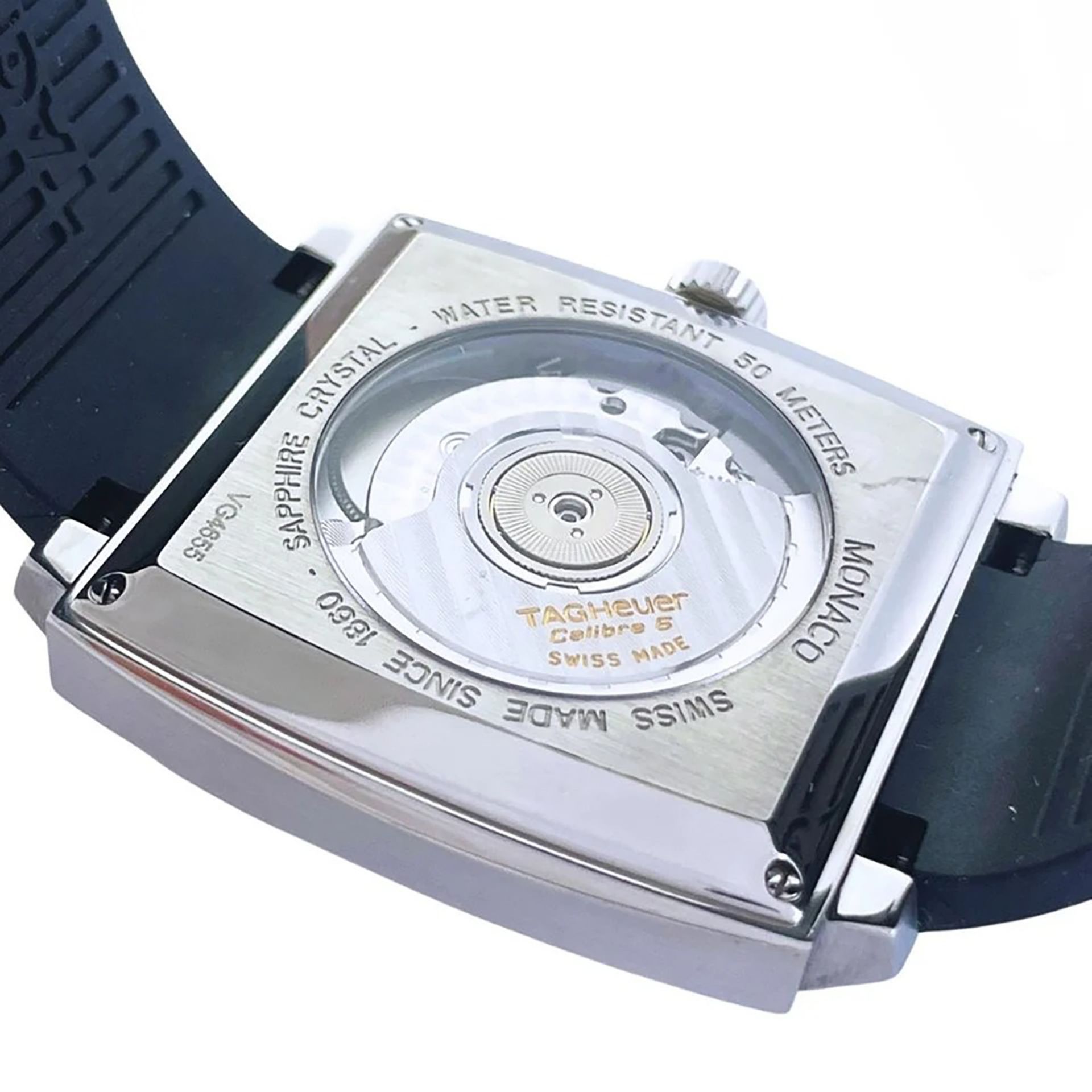 Tag Heuer Monaco Deep Blue model wristwatch in steel, for men, year 2007 - Image 6 of 7