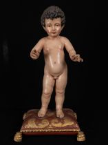 Baby Jesus, in 19th century carving