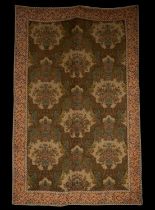 Large French "Verdure" tapestry with baroque style plant motifs, 19th century
