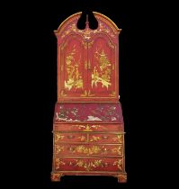 Spectacular Mallorcan Secretariat Wardrobe with English Regency style chest of drawers with Chinese