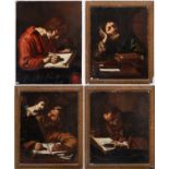 Very important series of the 4 apostles, in the manner of Miquel March (València, 1633-1670), Valenc