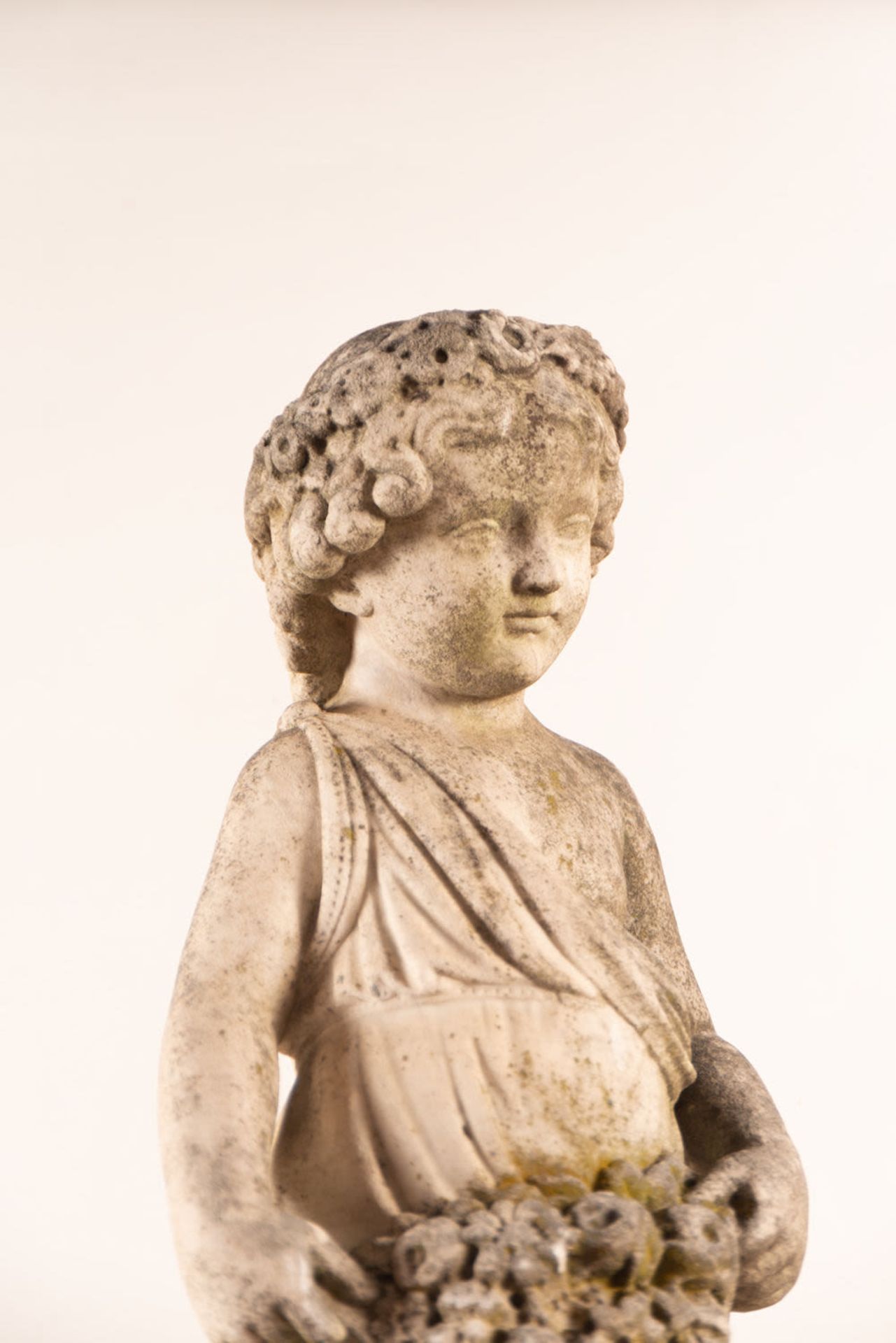 Large Cherub Figure in Marble, France, 18th century - Image 6 of 14