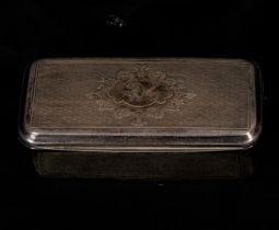 Compact case in sterling silver, 19th century