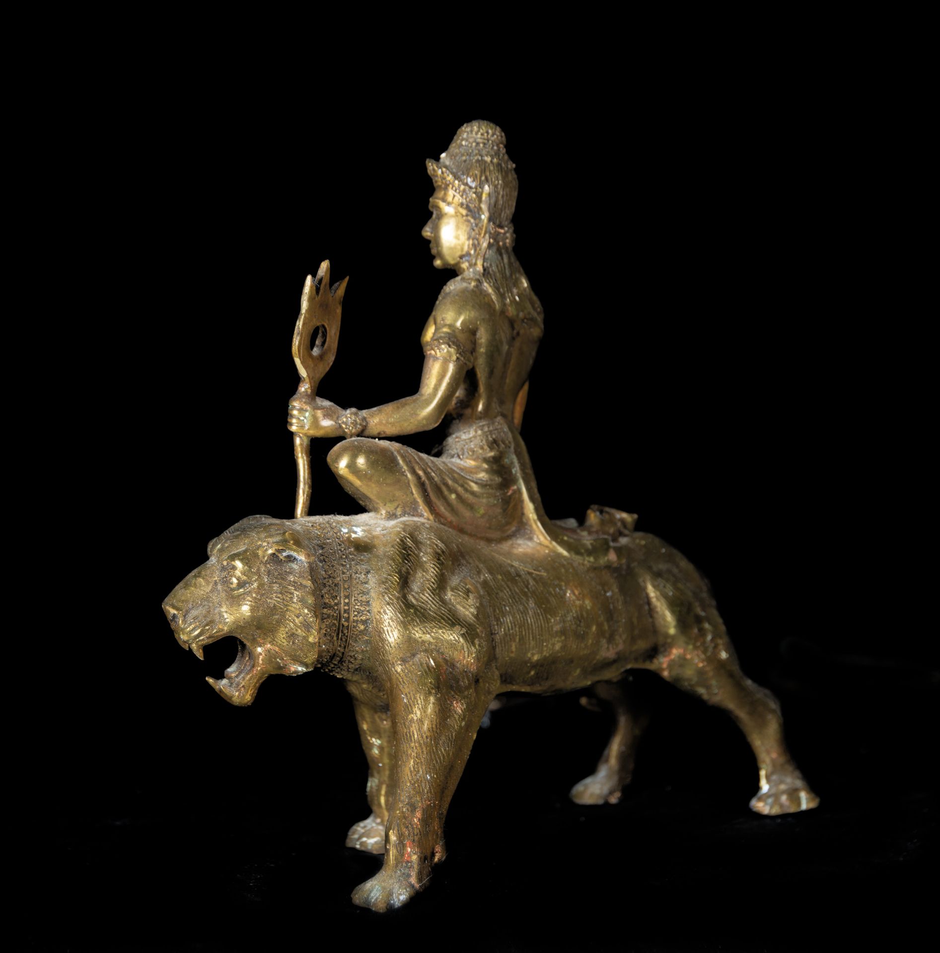 God of Wealth in Indian bronze in 20th century bronze - Image 4 of 5