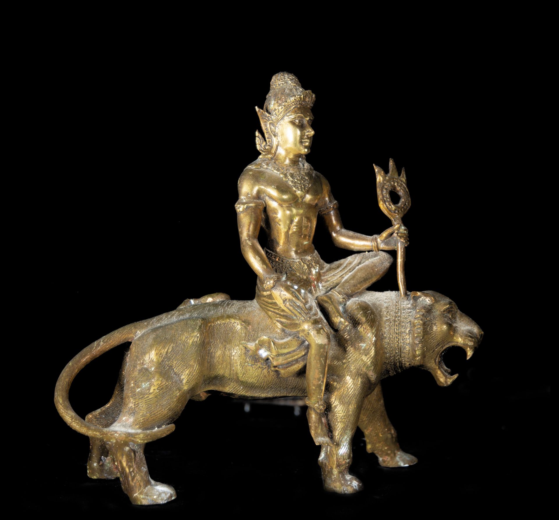 God of Wealth in Indian bronze in 20th century bronze - Image 3 of 5