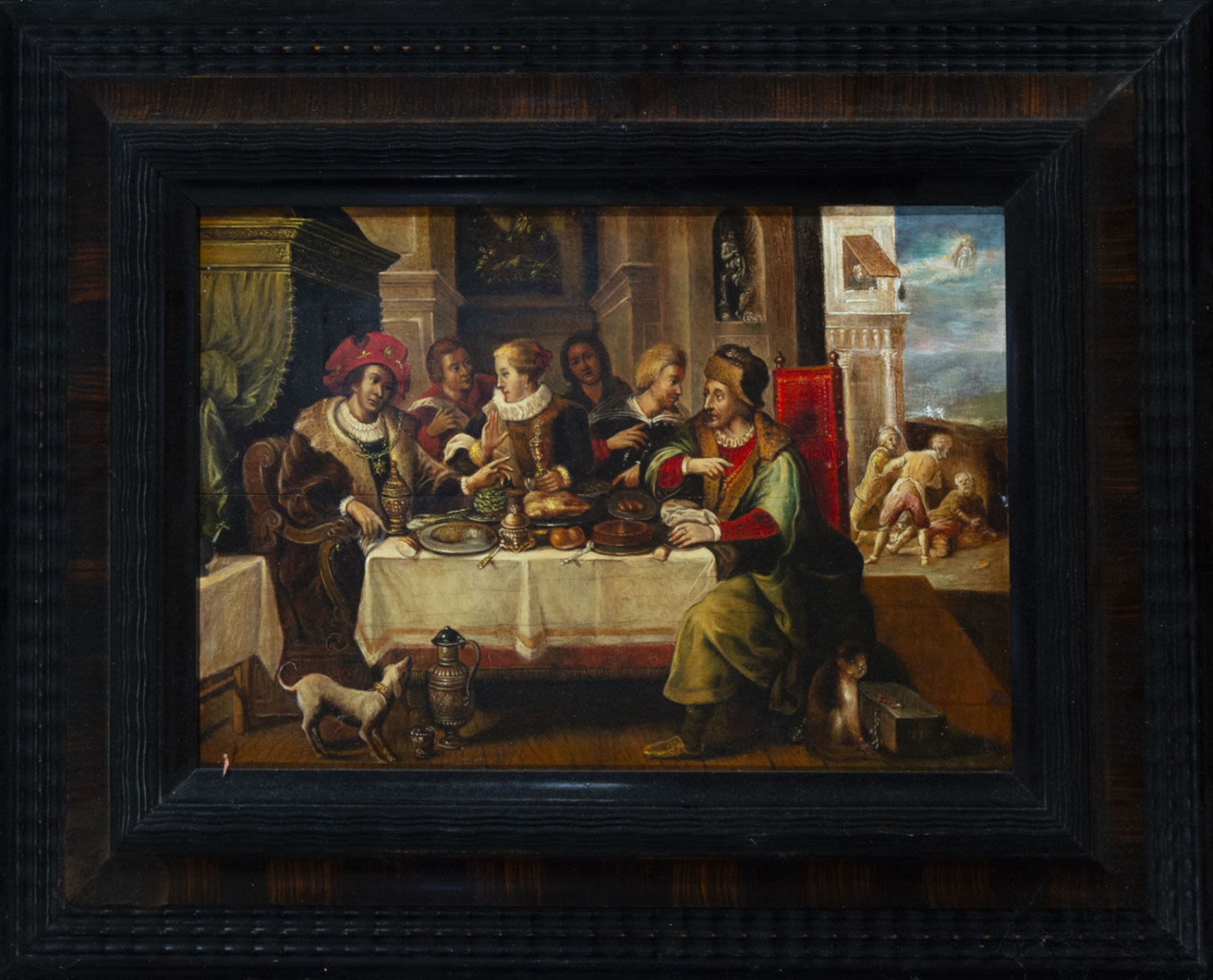 The Banquet at Epuron, attributed to Frans Francken II (Antwerp, 1581 - Antwerp, 1642)