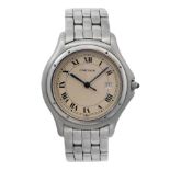 Cartier Cougar cadet wristwatch in steel ivory dial