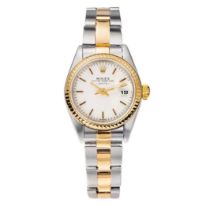 Lady Just Rolex wristwatch year 1984, in steel and 18 kl gold
