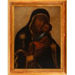 Black Virgin, Viceregal work, following Models of Orthodox Icons arrived from Eastern Europe to the 