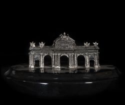 Puerta de Alcalá in silver, 20th century