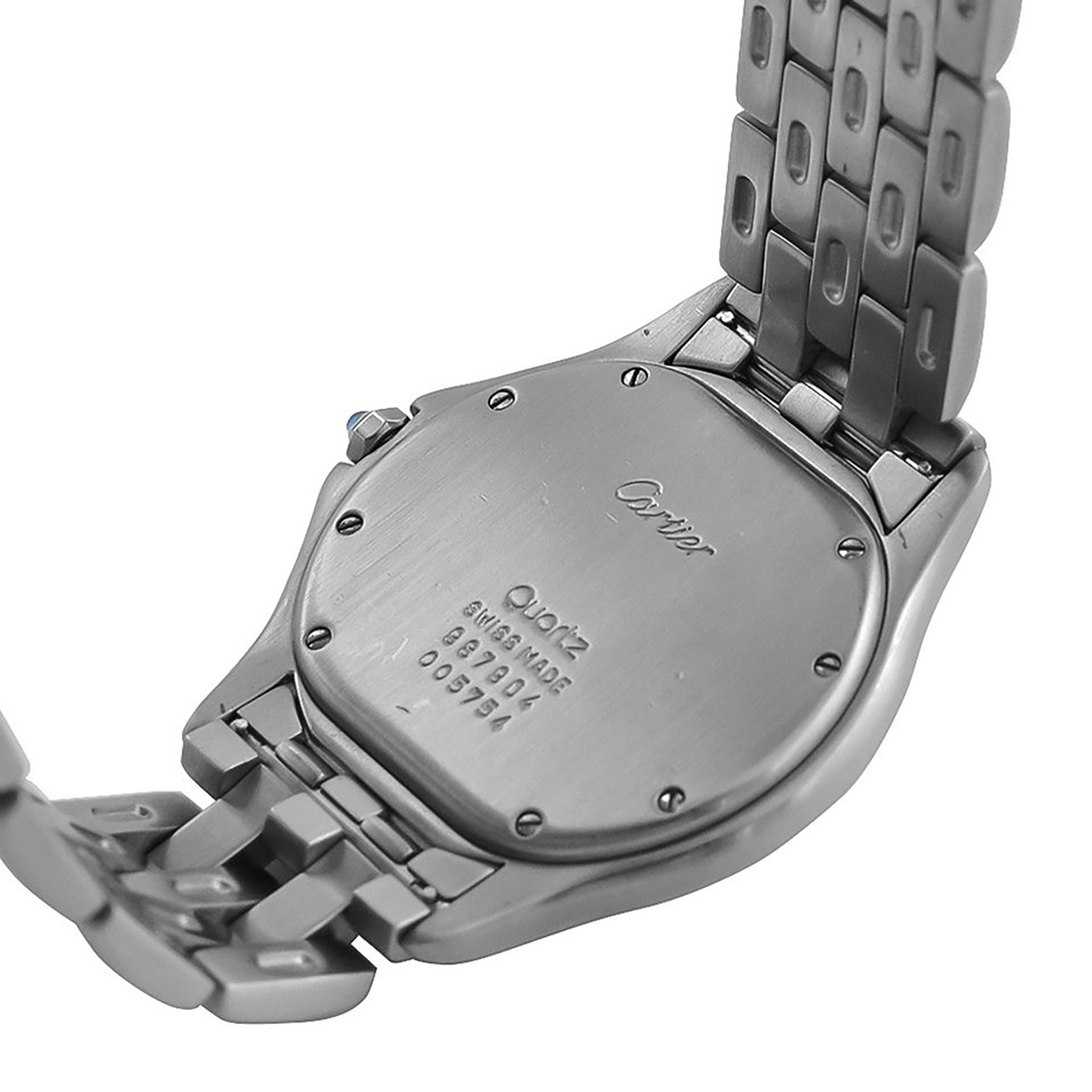 Cartier Cougar cadet wristwatch in steel white dial - Image 5 of 5