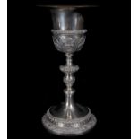 19th century silver chalice