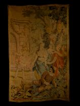 Large French "Verdure" tapestry in baroque style, 20th century