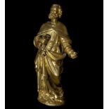 Saint Peter French in gilt bronze, 17th century