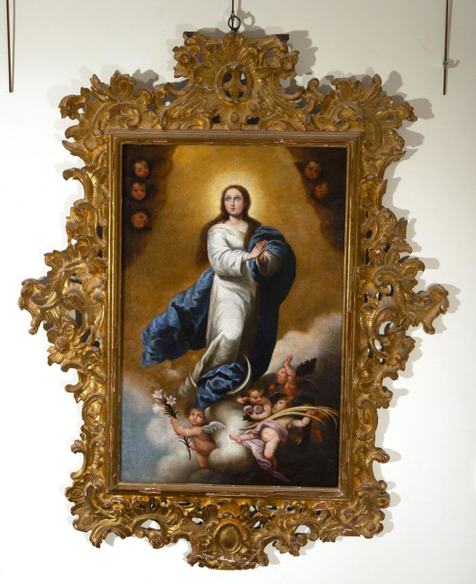 Virgin in Glory, circle of Bartolomé Esteban Murillo, 18th century Sevillian school
