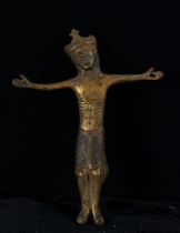 According to Limoges Gothic models, Christ in enamelled bronze