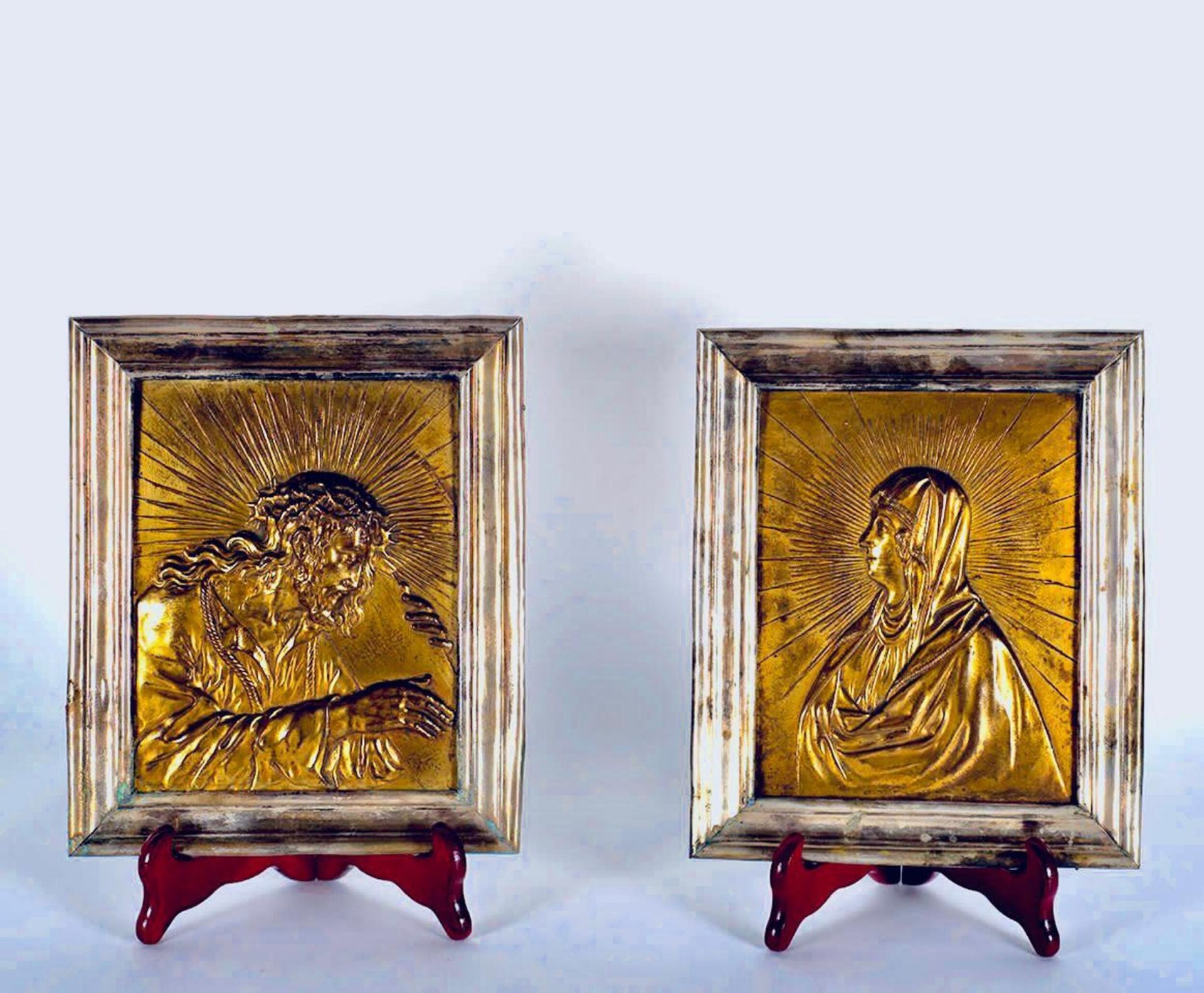 "Ecce Homo and Dolorosa" an important pair of Italian or Flemish Bronzes from the late 16th century