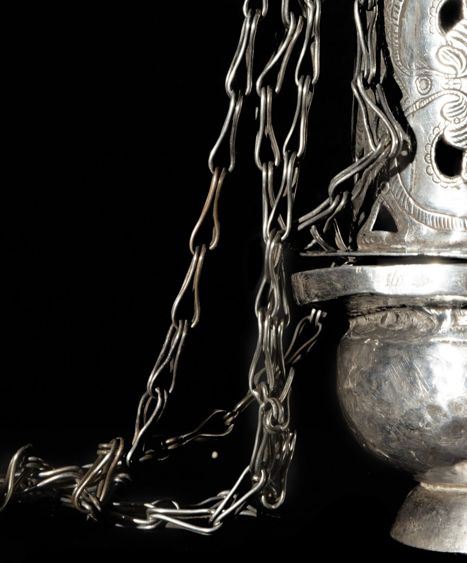 Sterling silver censer, 17th century - Image 3 of 5