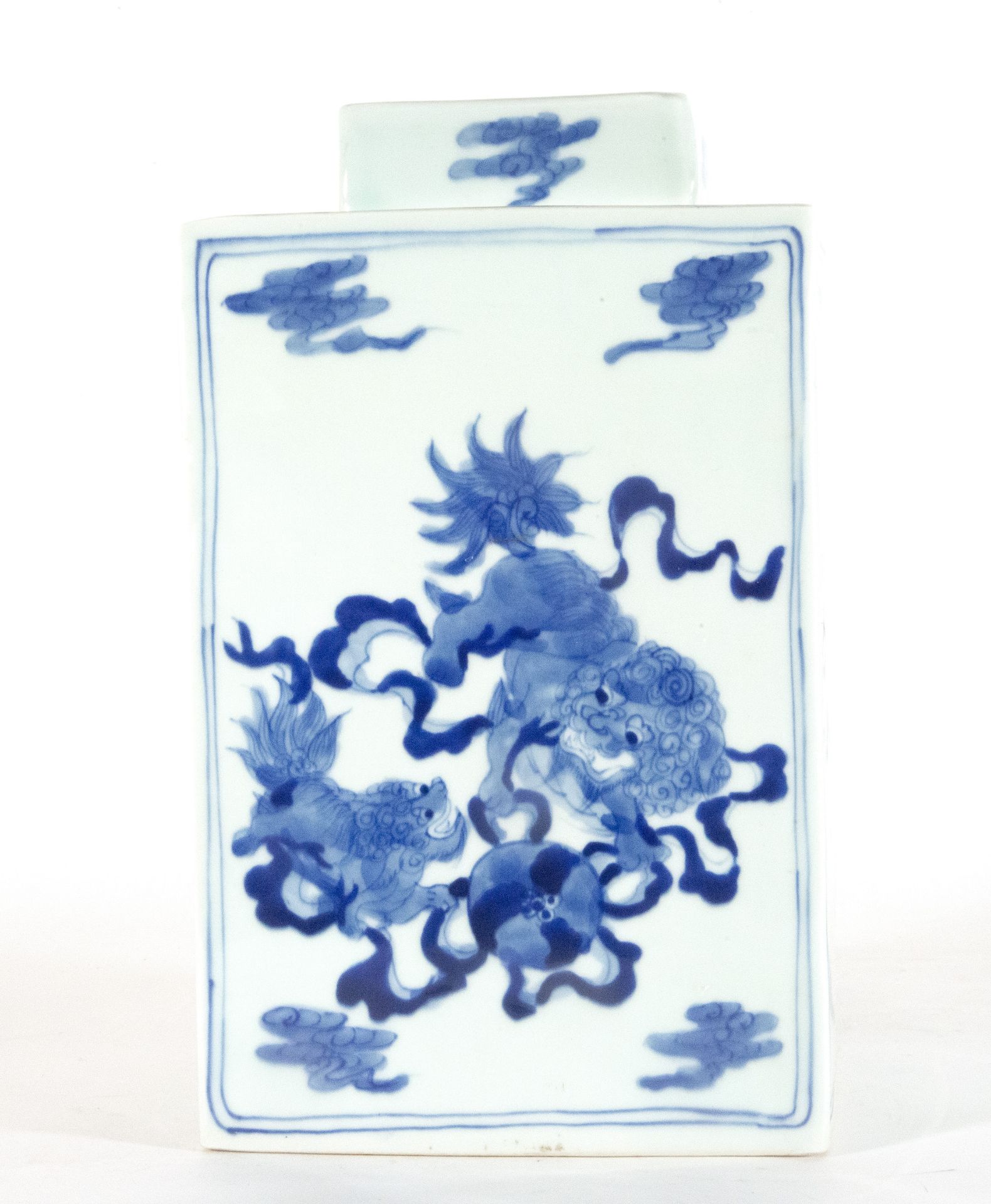 Chinese tibor in cobalt blue porcelain, late 19th century