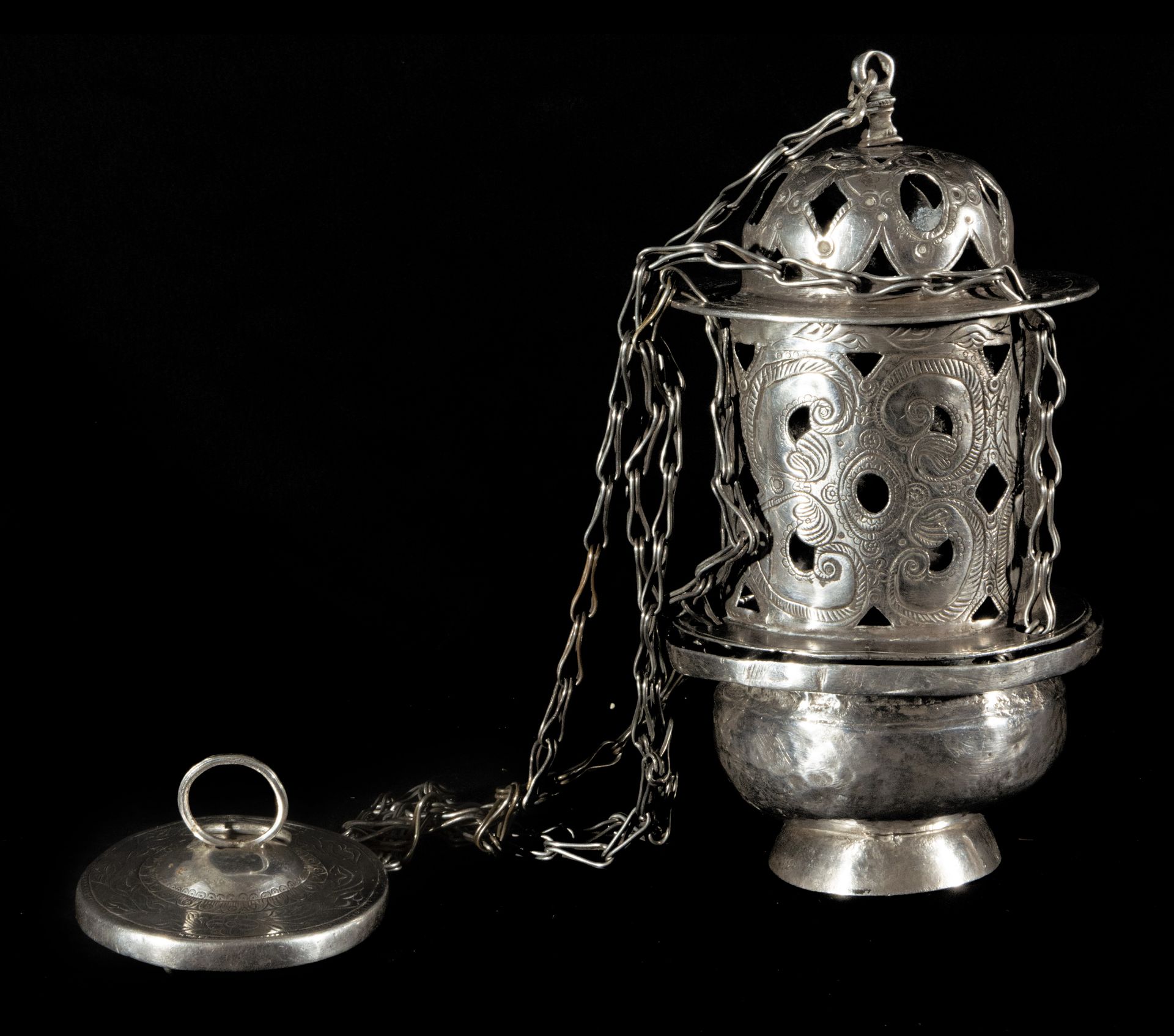 Sterling silver censer, 17th century