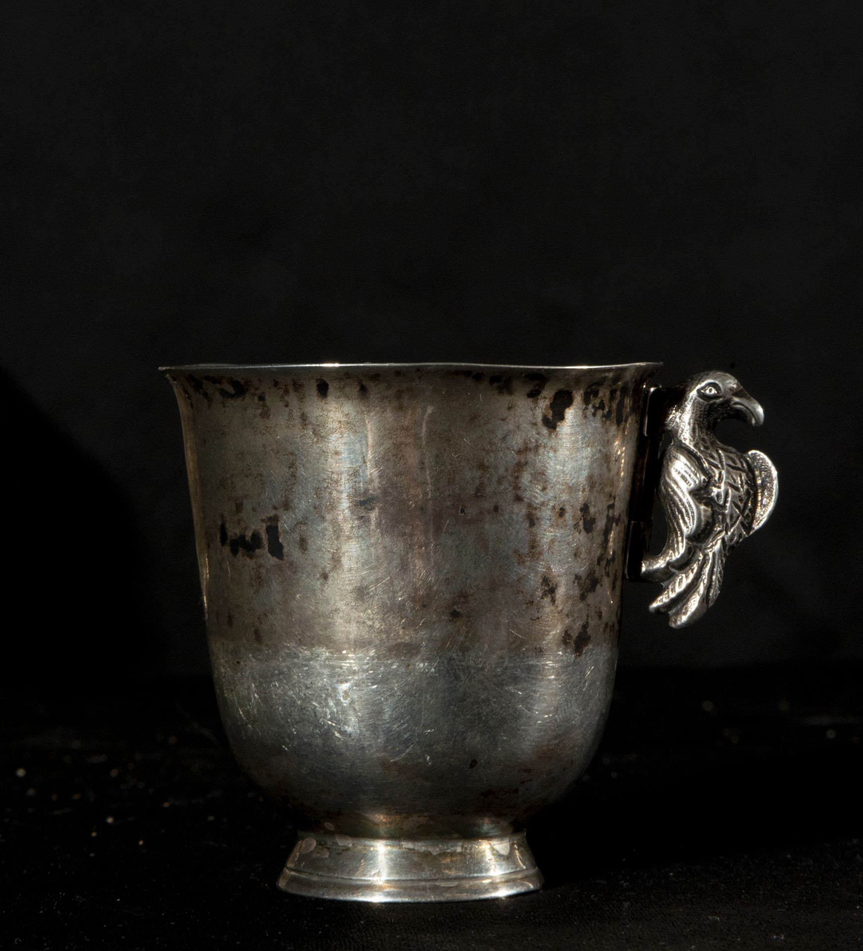 Colonial mancerina in fine silver, Mexico 17th - 18th century - Image 3 of 5