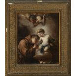 Italian school, possible attribution to Francesco de Mura, Saint Anthony with the Child Jesus, 17th