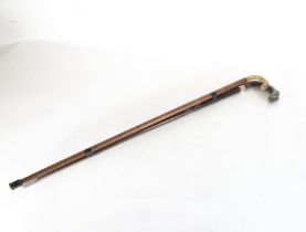 Lot of 2 antique English walking sticks from the 19th century