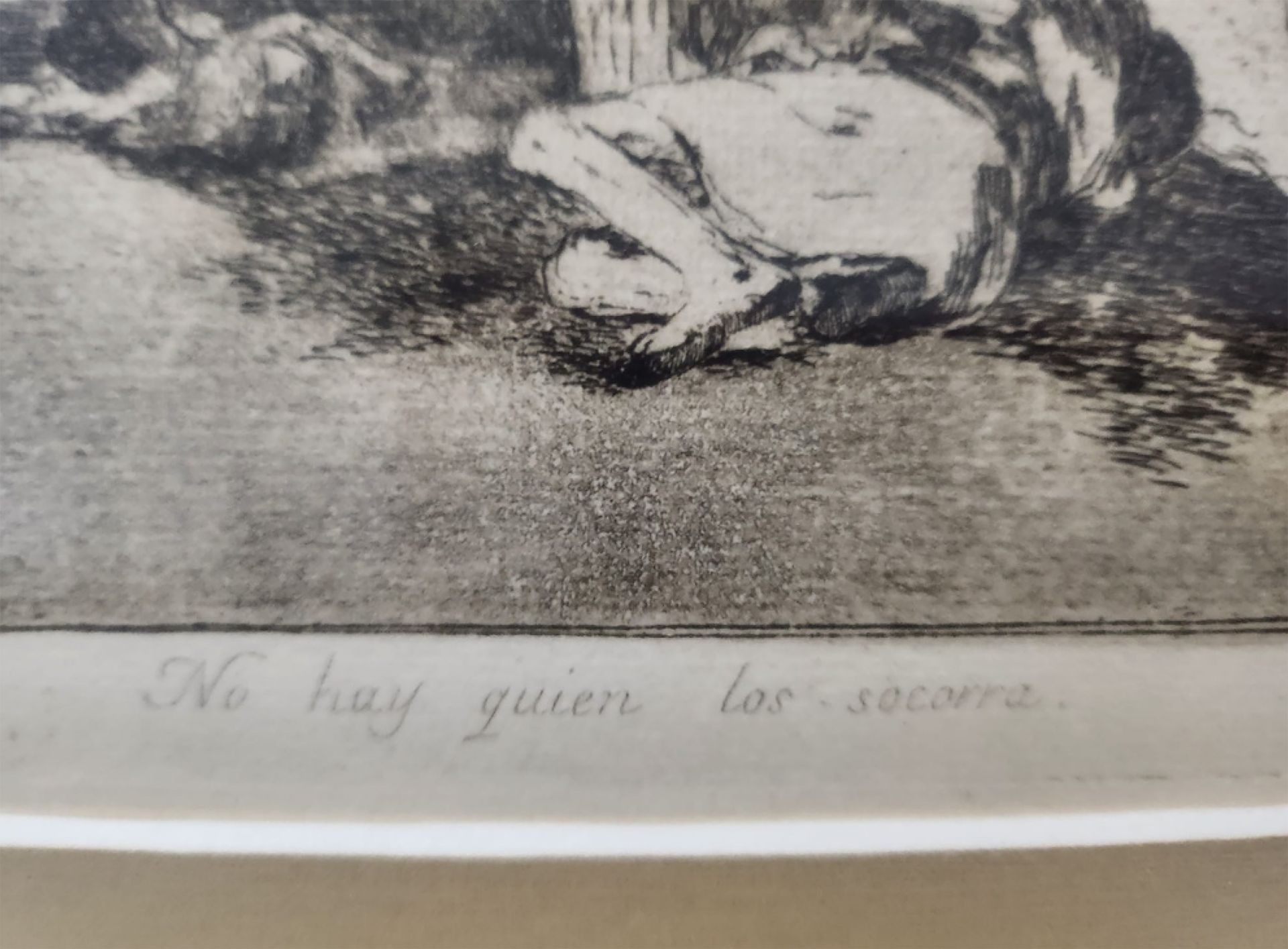 Francisco de Goya 19th century Spanish school "The Disasters of War" - Ink plate on sheet, Royal Aca - Image 4 of 6