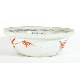 Large Chinese porcelain bowl "Famille Rose", 19th century