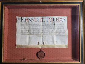 Letter from Juan de Toledo, Bishop of Córdoba (1523 - 1537)