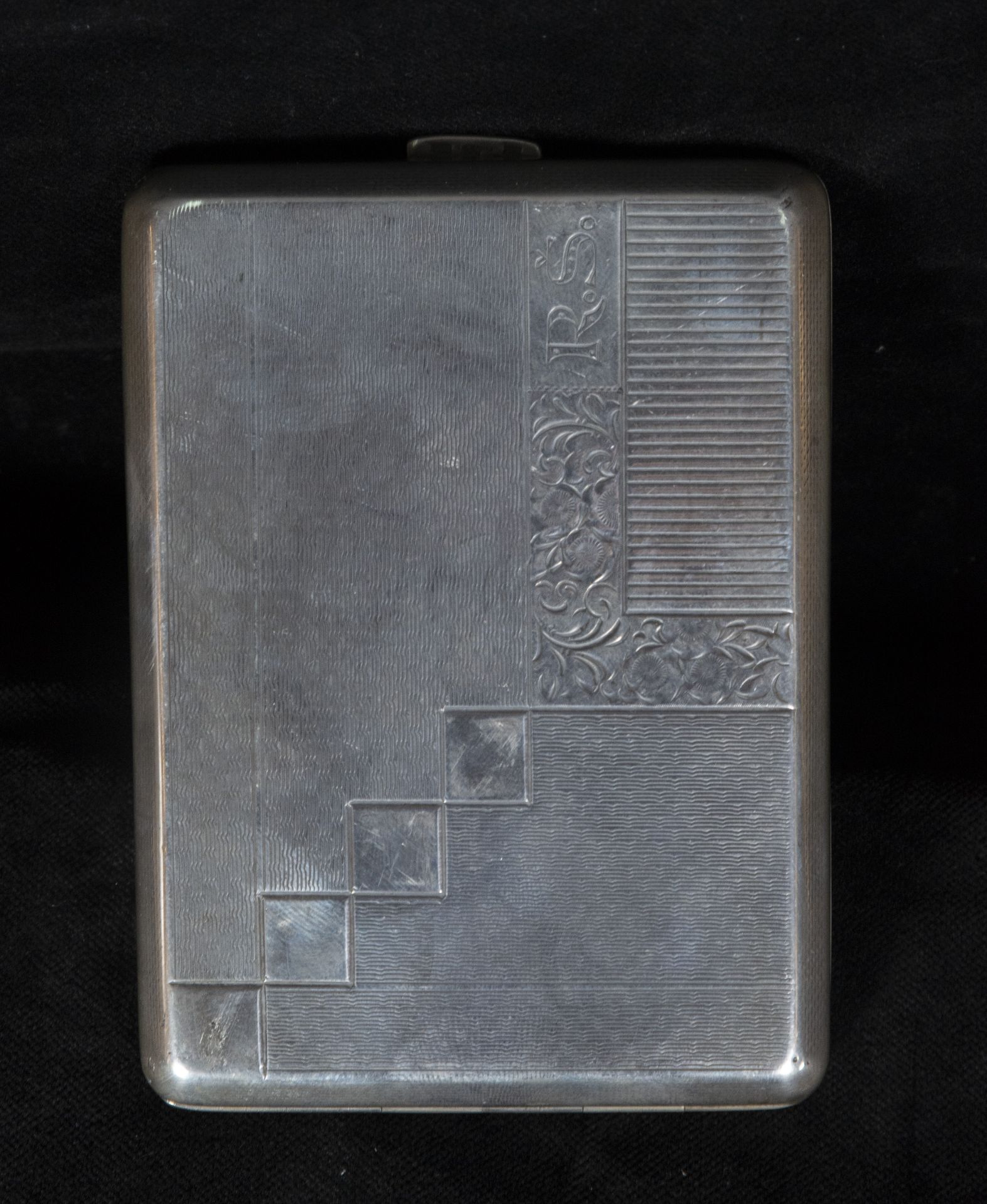 Silver cigarette case, early 20th century