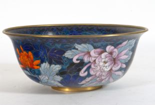 Chinese cloisonne bowl, 20th century