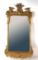 Beautiful English Regency Mirror from the late 18th century, in gilded wood