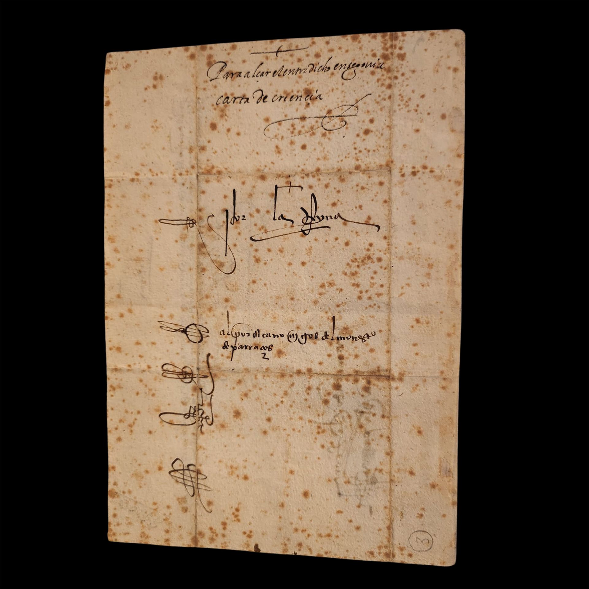 Manuscript signed by the Catholic Monarchs Isabel and Ferdinand, dated in Barcelona on December 8, 1 - Image 2 of 3