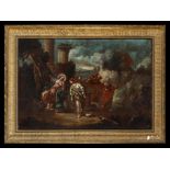 Flemish or Italian school biblical scene of the 18th century