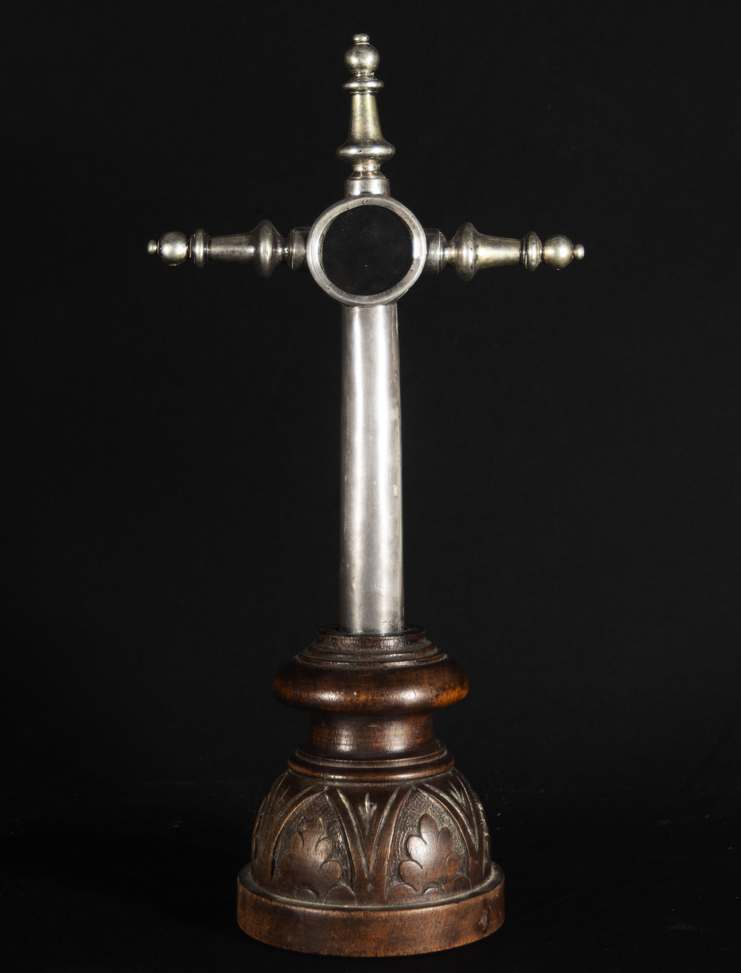 Rare Mexican colonial Custody to mount on Processional Cross, 18th century