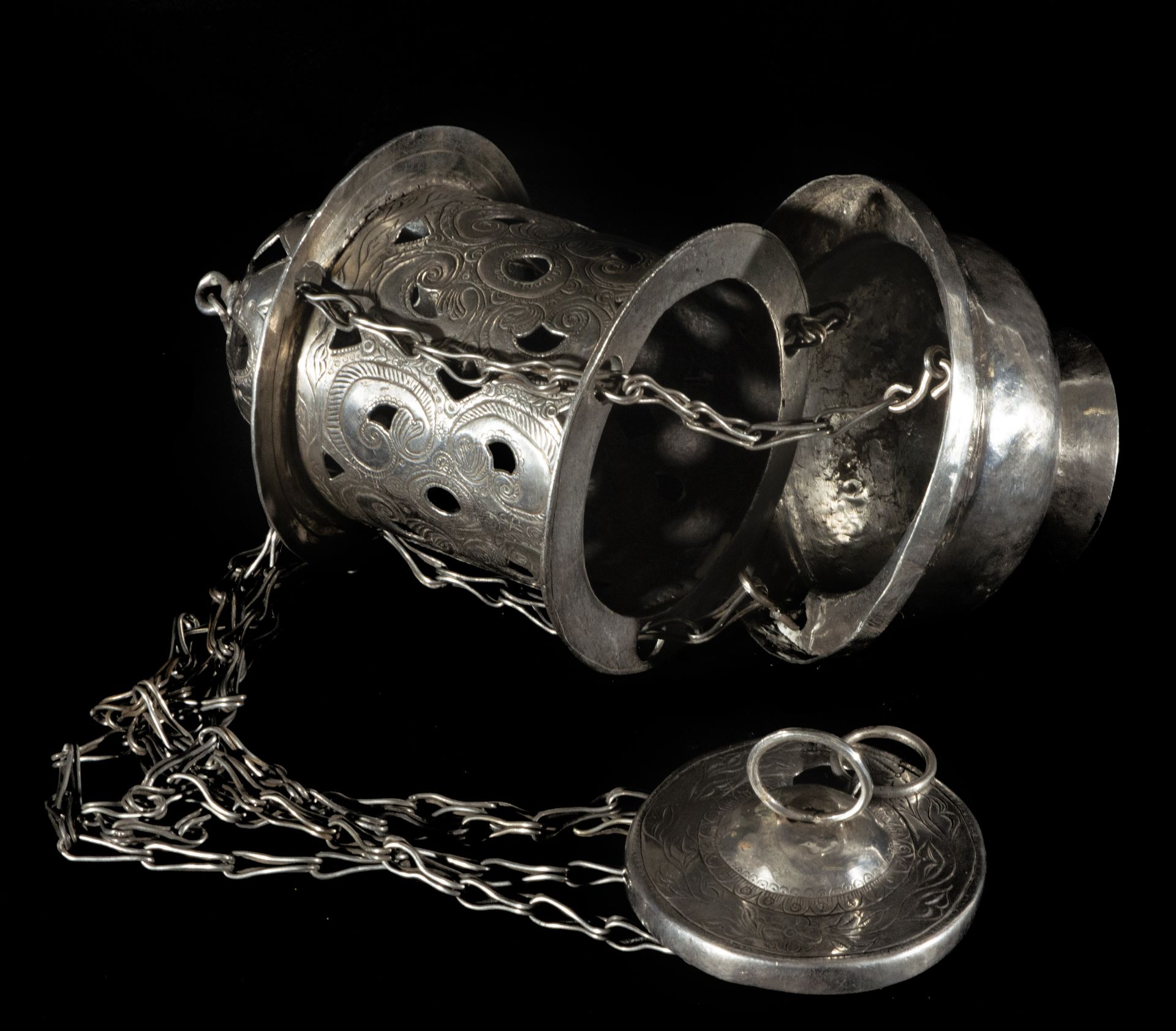 Sterling silver censer, 17th century - Image 4 of 5