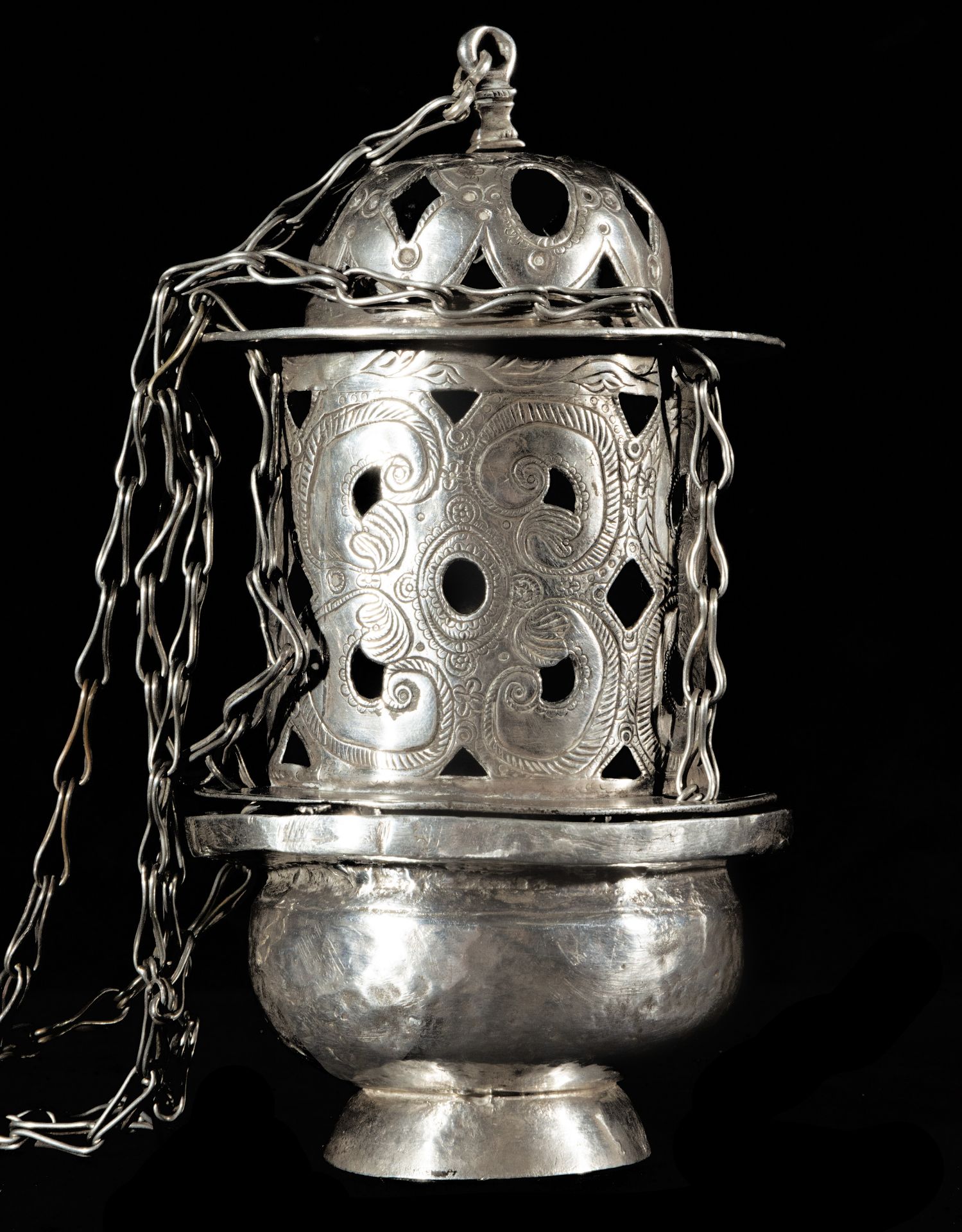 Sterling silver censer, 17th century - Image 2 of 5