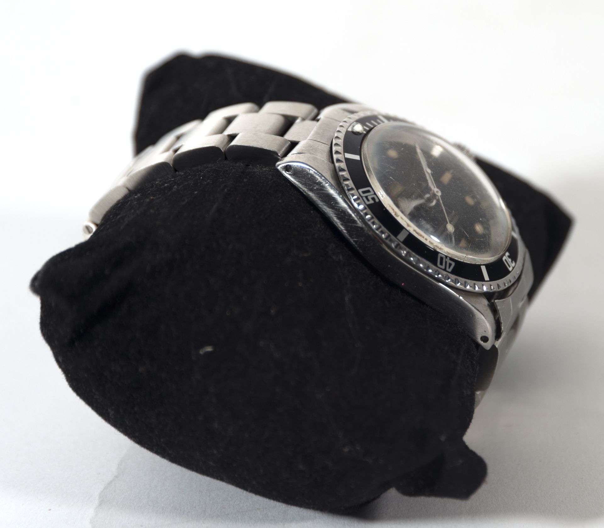 Elegant Rolex Submariner watch model 5513 vintage in steel, 1960s - Bild 4 aus 9