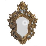 Large 19th century cornucopia mirror